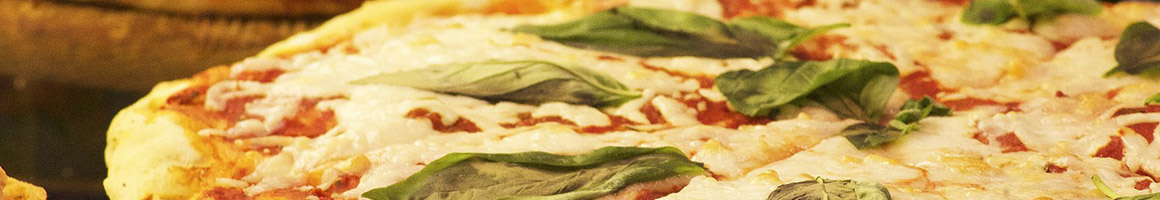 Eating Italian Pizza at Sal's Gourmet Pizza restaurant in Manalapan Township, NJ.